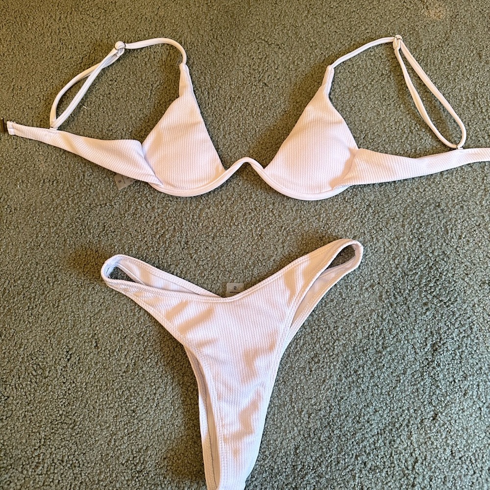 White bikini